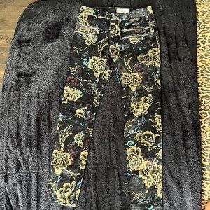 Free People velvet pants size 6